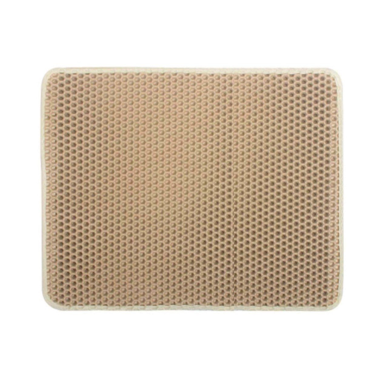 Covor pentru colectarea granulelor de nisip pentru pisici, aexya, beige, 75 x 61 cm