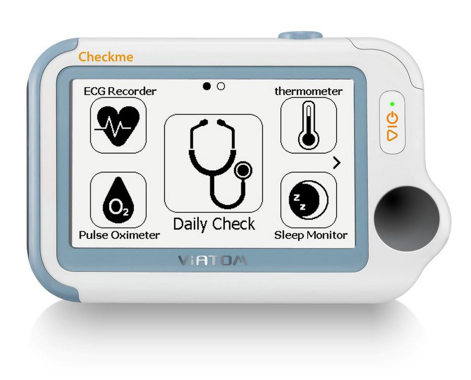 CHECKME PRO - Monitor multifunctional portabil cu eran tactil: ECG, SpO2, puls, pedometru, termometru