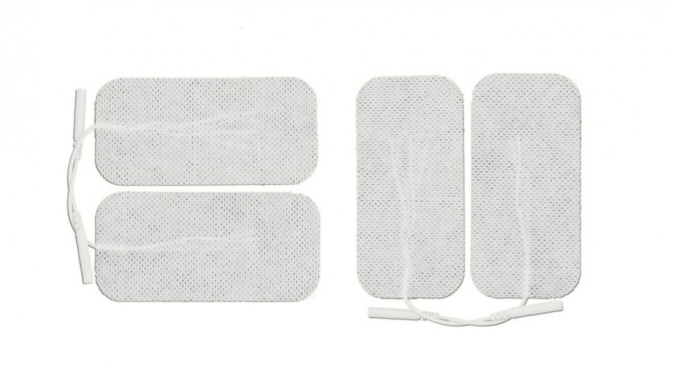 Qmed pg474- pad-uri cu gel autoadezive, cu fir, pt aparate tens/ems, 10x5cm