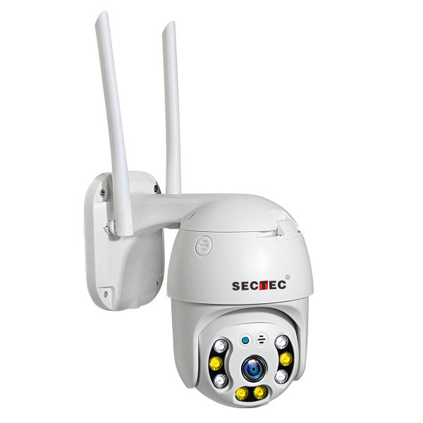 ST-493-2MDL Camera supraveghere Pan/Tilt, WIFI, 2M/1080p, stocare in cloud sau pe card, 4 LED IR + 4 x LED alb