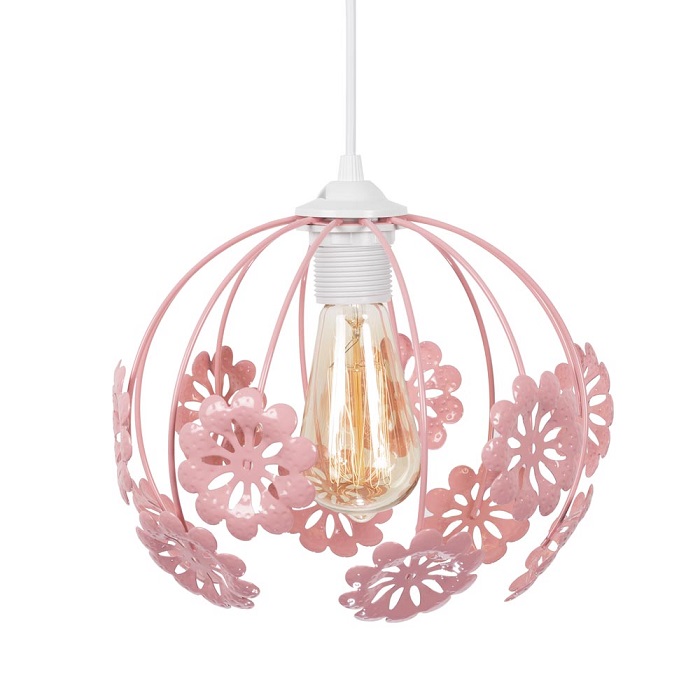 Pendul peri flowers 60w 1xe27 roz