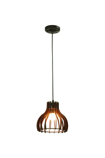 Pendul lira lemn cires 1xe27 40w