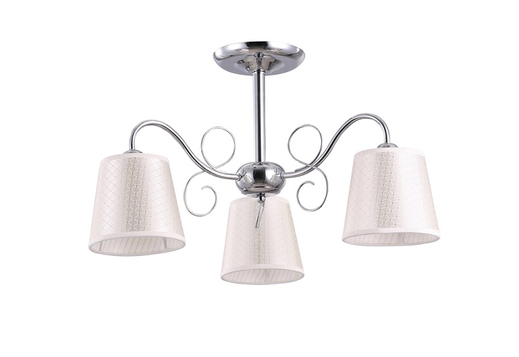 Lustra erste ivy crom cu alb 3xe27