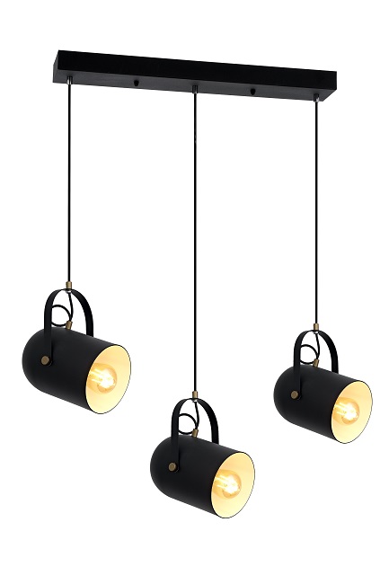 Pendul catia 3xe27, negru, oktay