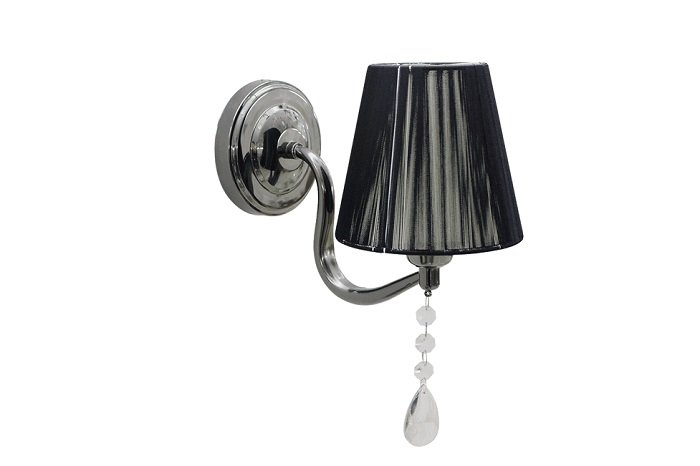 Aplica equinox negru 1xe27 60w erste