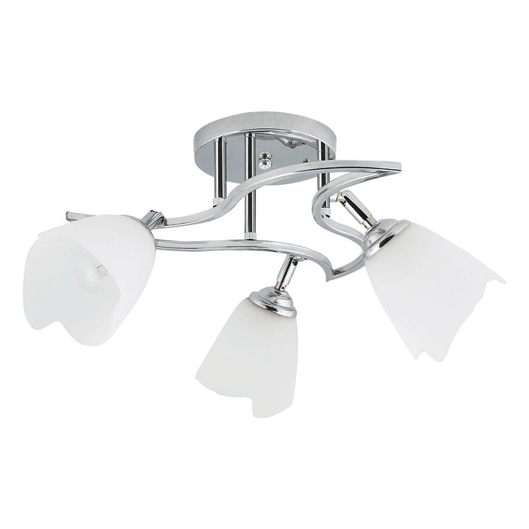 Lustra tania crom+alb 3xe27 60w