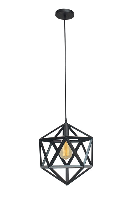 Pendul zirko 1xe27 60w negru