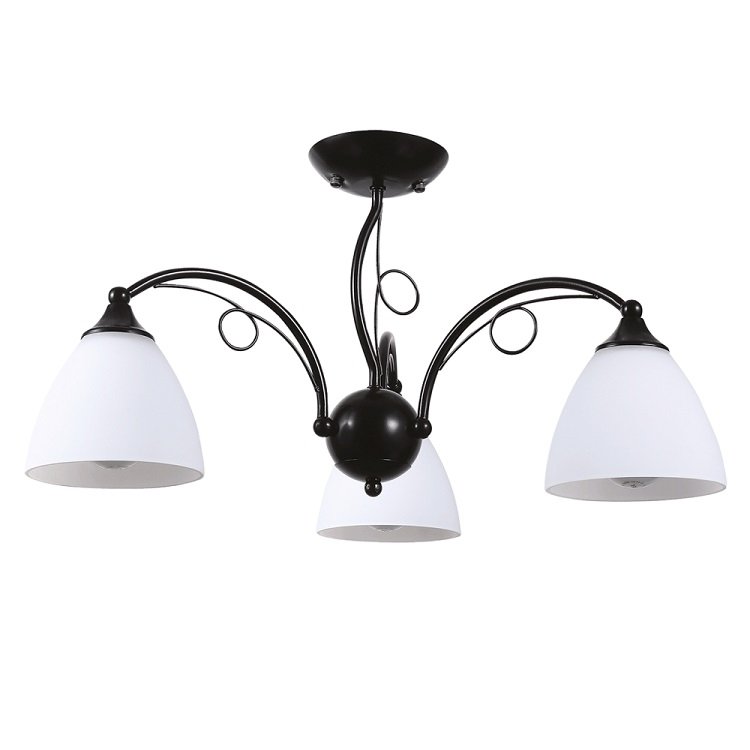 Lustra bhoema alb+negru 3xe27 60w