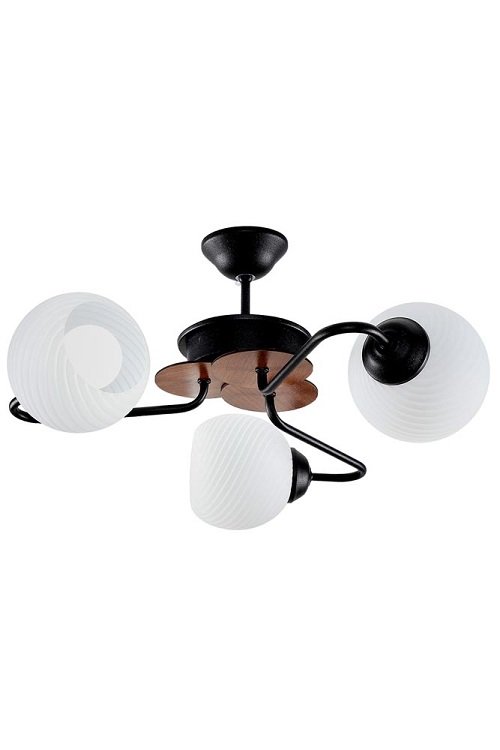 Lustra enis1 negru 3xe27 60w