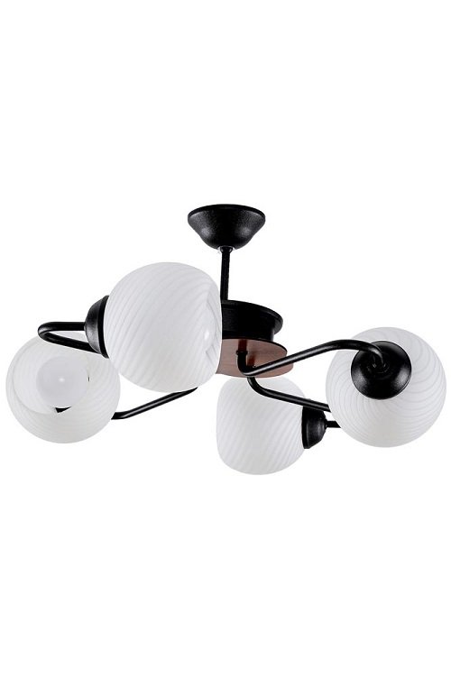 Lustra enis1 negru 4xe27 60w