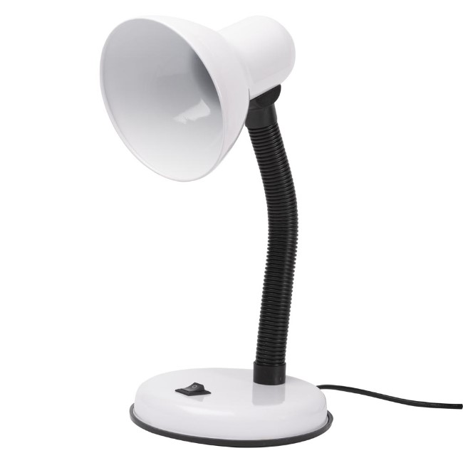 Lampa birou clasic alb 1xe27 60w erste