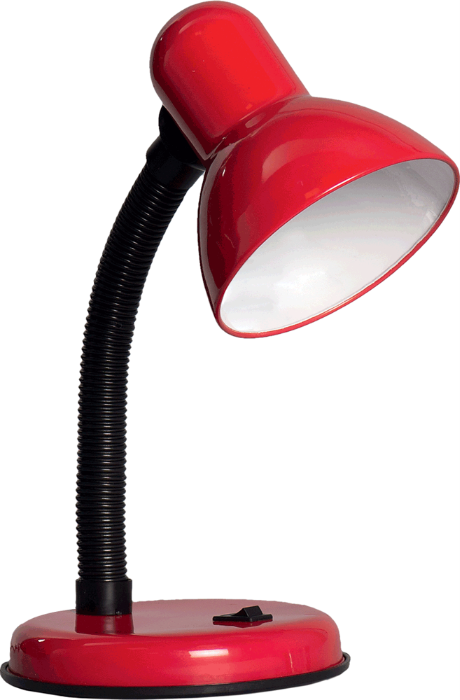Lampa birou clasic rosu 1xe27 60w erste