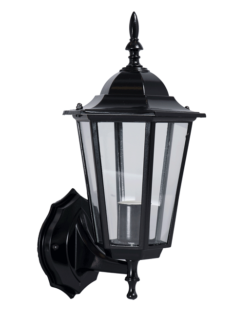 Lampa gradina corona negru 1xe27 60w ip44 erste