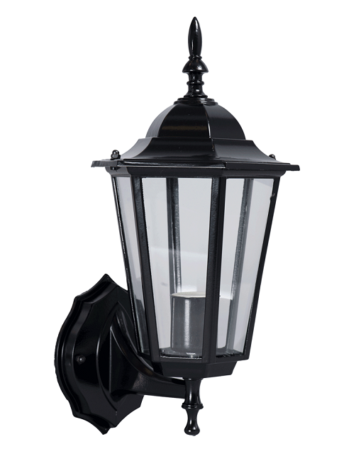 Lampa Gradina Corona Negru 1xE27 60W IP44 Erste