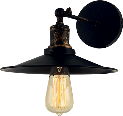 Aplica erste edison bronz cu negru 1xe27