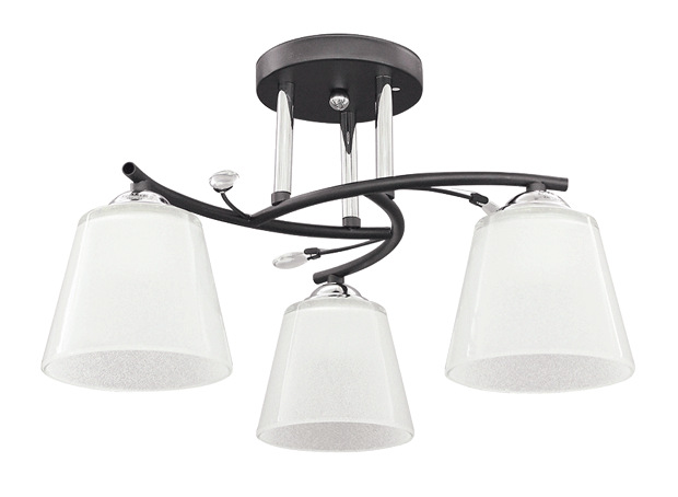 Lustra valentine crom+negru+alb 3xe27 60w erste