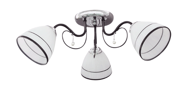 Lustra clover crom+negru+alb 3xe27 60w erste