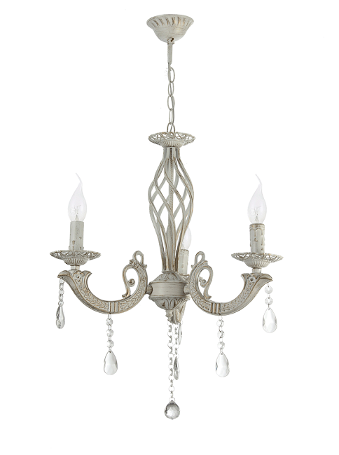 Candelabru erste pandora alb 3xe14