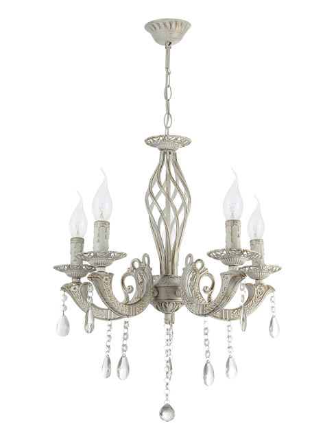 Candelabru erste pandora alb 5xe14
