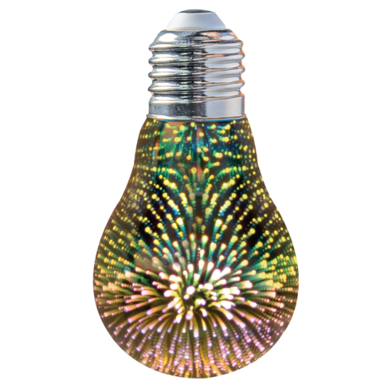Bec led decorativ e27 a60 2w total green