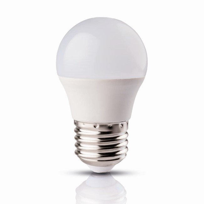 Set 5 x bec led sferic 5w e27 6400k novelite