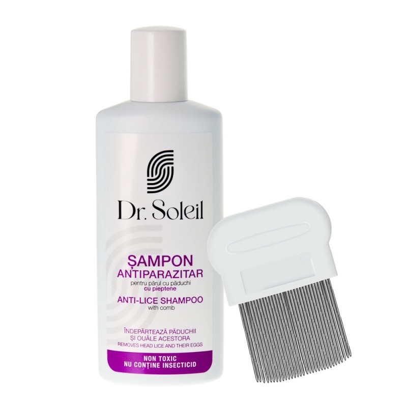 Sampon antiparazitar dr. soleil, 2 ani+, 200 ml, cu pieptene inclus
