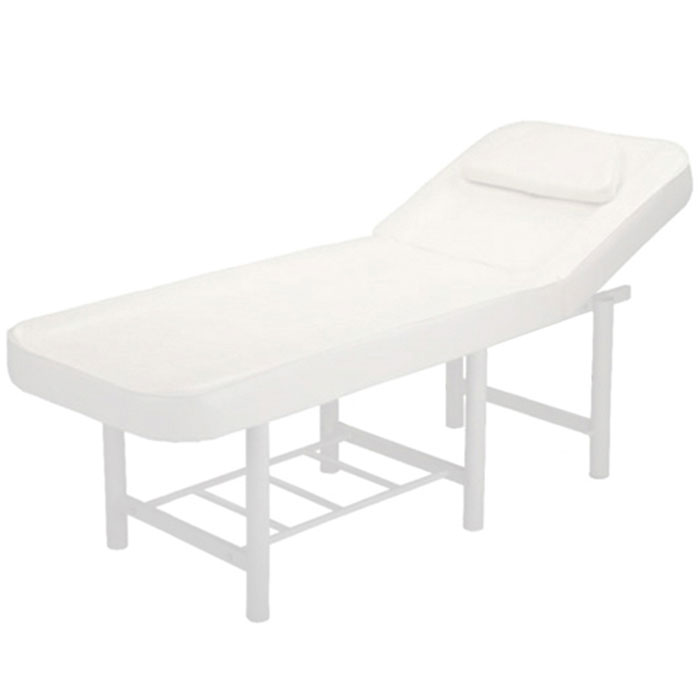 Pat cosmetica Alb, 186x70x70cm, Masa masaj profesional, 22kg, Piele ecologica