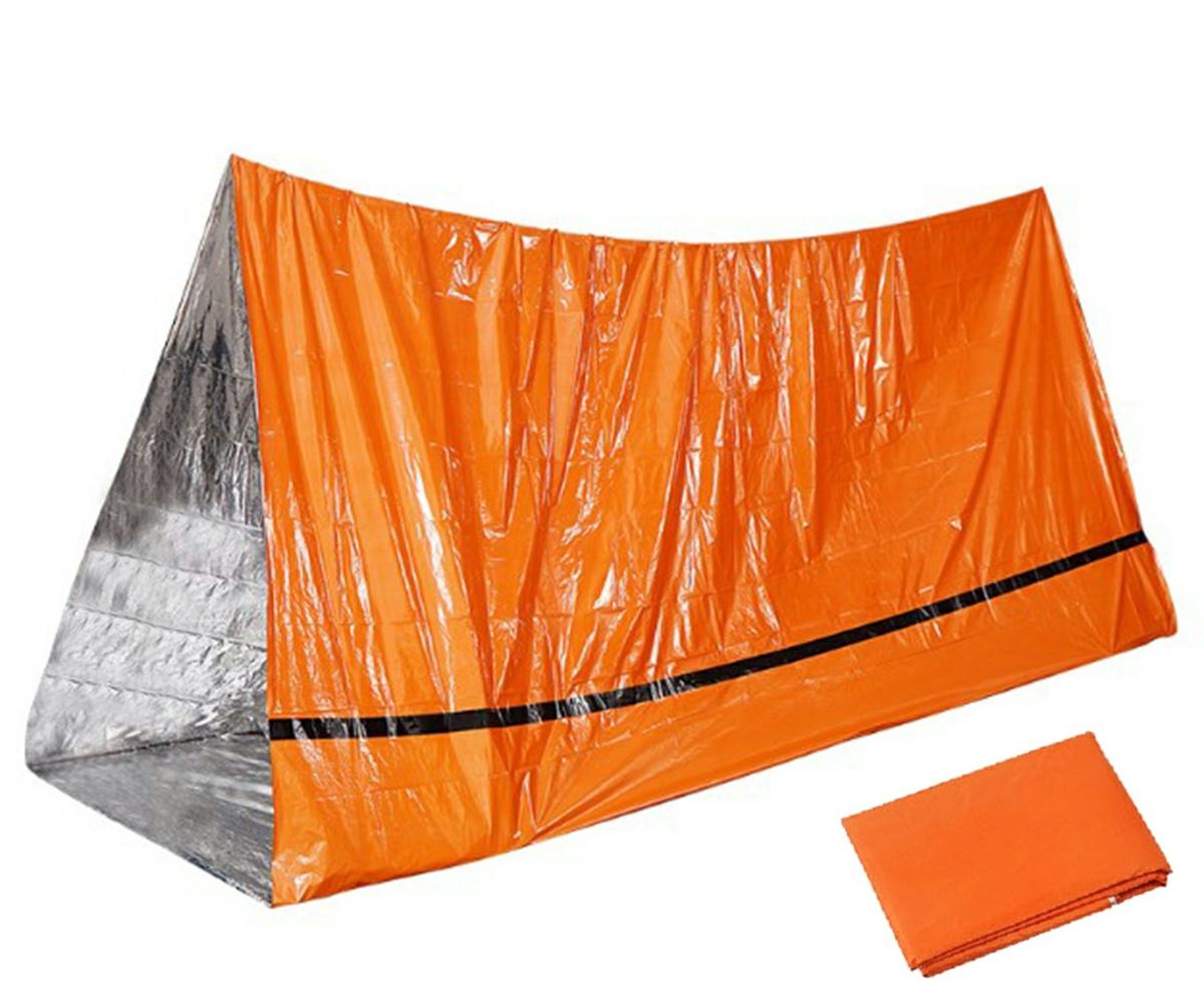 Cort de salvare pliabil, termic (nrc) pentru turism, alpinism, dimensiune 210 x 90 cm