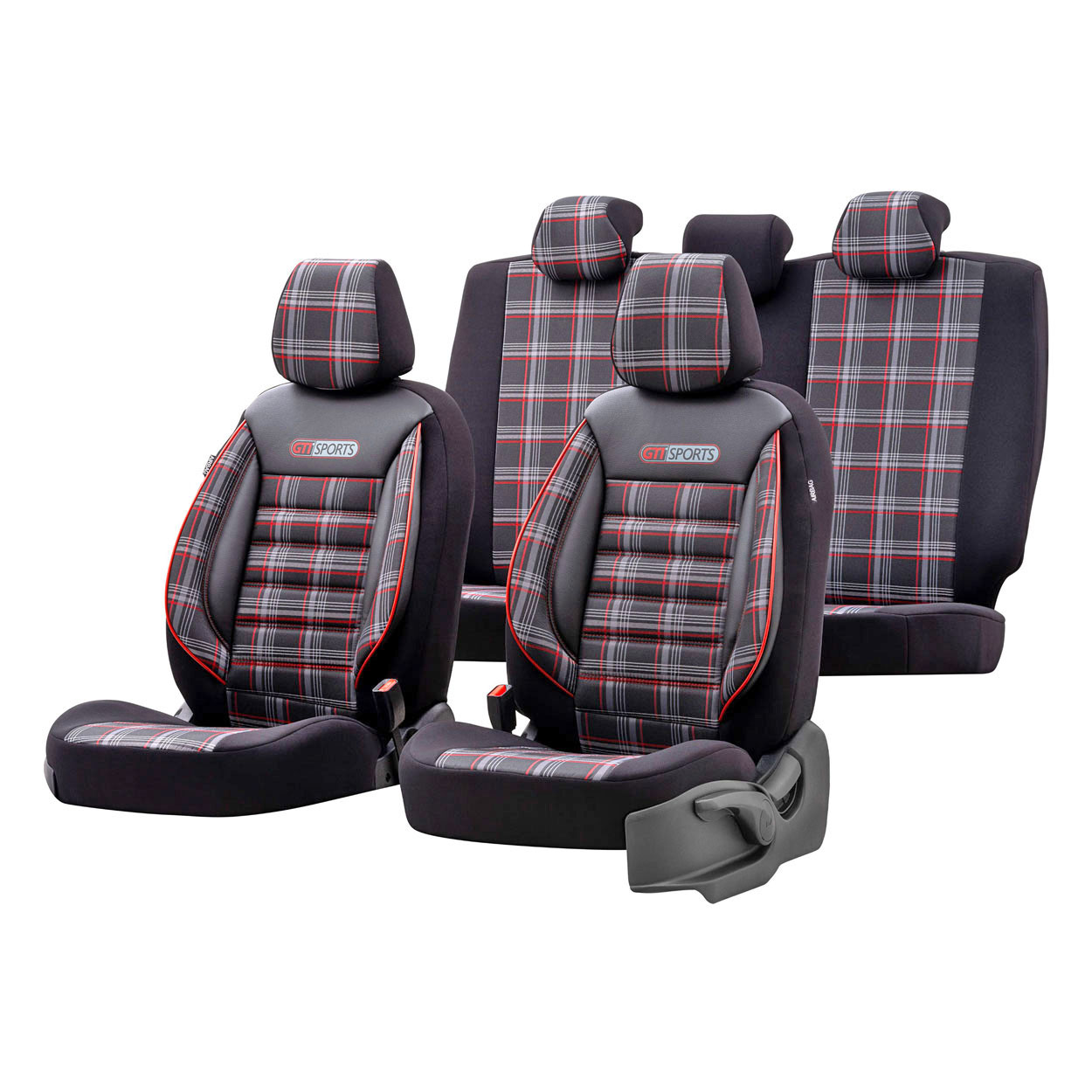 Set huse scaun auto premium, universale, fractionate, otom gti sport 801